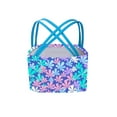 thumbnail image 2 of vastwit Girls Athletic Crop Top Blouse Vest Tee Bikini Top Rashguard Swimsuit Summer Beach Bathing Blue 6, 2 of 5