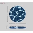 thumbnail image 4 of FBTS Prime 22x22 inch Round Blue Leaves Outdoor Floor Cushions, Pack of 2, 4 of 6