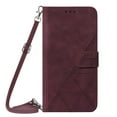 thumbnail image 2 of SaniMore for Samsung Galaxy S21 FE PU Leather Case, Magnetic Closure Flip Wallet Cover Built-in Card Slot & Multi-View Kickstand Detachable Shoulder Strap Full Body Protective Shell, Winered, 2 of 8