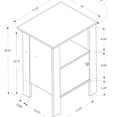 thumbnail image 3 of White Laminate Accent Table with Storage Shelf and Cabinet, Transitional End Table or Nightstand for Living Room and Bedroom, 3 of 6