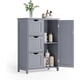 thumbnail image 1 of Mueble para Baño, Mueble Organizador con Repisas Ajustable, Gabinete con Kit Antivuelco, Cómoda con 1 Puerta y 4 Cajones, Blanco MLHC41W, 1 of 2