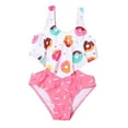 thumbnail image 2 of Delliss Girls Two Piece Swimsuits Cute Donut Print Bathing Suits Quick Dry Beach Swimwear Summer Beach Bathing Swimsuit, 2 of 5