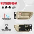 thumbnail image 3 of GFDYREE Interior Door Handle Front Rear Left Driver Side Compatible with Toyota Avalon 2000-2004 Sequoia 2001-2007 Tundra Pickup (Crew Cab ONLY) 2004-2006 Replace# 692060C030E1, 3 of 7