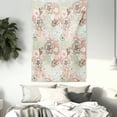 thumbnail image 3 of Floral Tapestry, Vintage Romantic Wildflowers in Various Kinds Doodle Drawing Style Love, Wall Hanging for Bedroom Living Room Dorm Decor, 40W X 60L Inches, Pale Green Brown Peach, by Ambesonne, 3 of 5