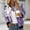 Purple, variant on Womens Casual Jackets Zip Up Jacket Floral Print Coat Stand Collar Short Sports Zipper Outwear Womens Casual Hooded Jacket Light Jacket for Women Fashion Women Outfits Big Shoulder Jacket Casual