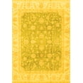 thumbnail image 1 of Ahgly Company Machine Washable Indoor Rectangle Oriental Yellow Traditional Area Rugs, 2' x 5', 1 of 4