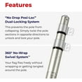 thumbnail image 5 of EZ-Pole Liberty 17 ft. Aluminum Telescopic Flagpole Kit with Swivels, 5 of 7