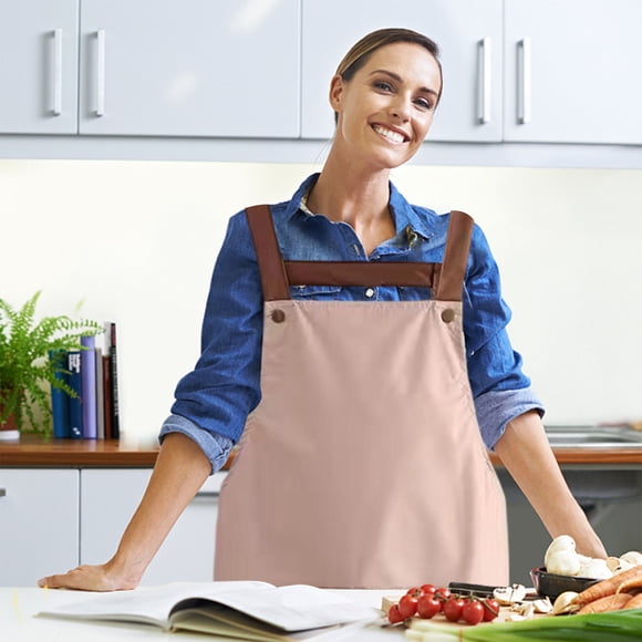 Delantal Impermeable Y Resistente Al Aceite, Con Babero Ajustable, Material Duradero, Ideal Para Cocinar Y Hornear, Fcil De Limpiar, Utensilio De Cocina, Unisex, Imprescindible Para El, UKHBMC