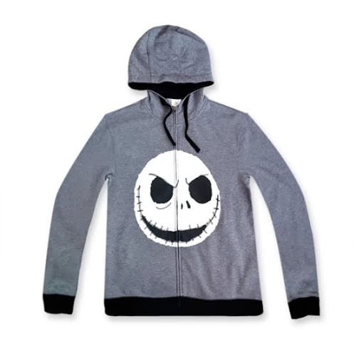 Jack Skellington Zip Hoodie for Adults 