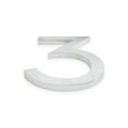 thumbnail image 3 of Montague Metal Products 16" Brushed Aluminum Floating or Flat Modern House Numbers 0-9 - 3, 3 of 6