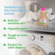 Dapple Baby Laundry Detergent, Lavender Scent, 50 fl oz Bottle