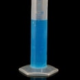 thumbnail image 4 of Cilindro graduado de plástico de 50 ml con escala azul para medición de líquidos, ideal para laboratorios, 4 of 5