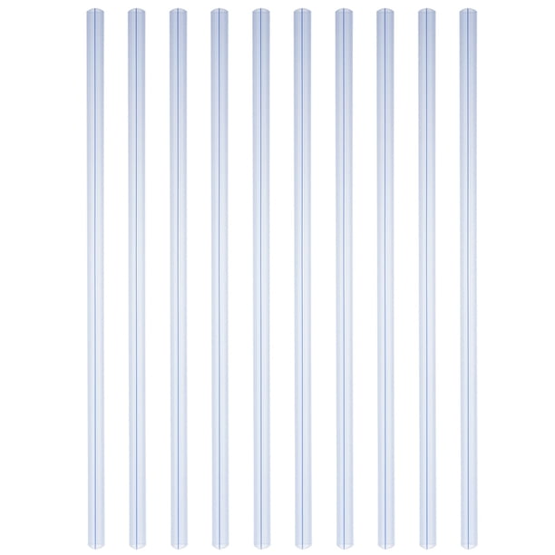 unbranded 10Ud Clips Transparentes Para Encuadernación A4 Plástico Estable Para Uso Escolar Y Oficina