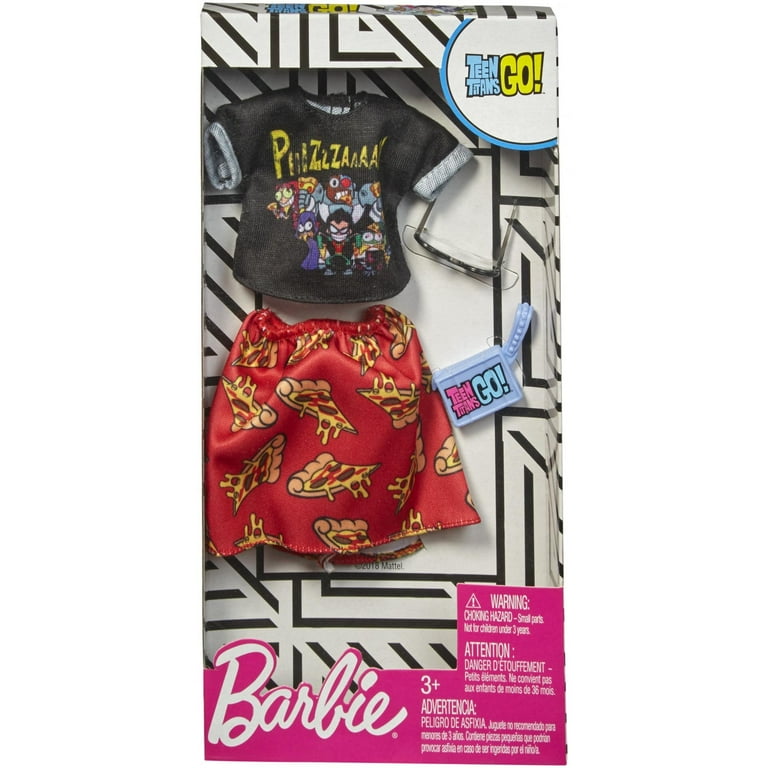 Barbie Complete Looks Teen Titans Go! Pizza Print Fashion Pack 