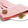 thumbnail image 3 of Gemelos vintage franceses Art Deco chapados en oro para hombre, 3 of 3