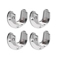 thumbnail image 1 of Unique Bargains Douilles de Tringle de Placard en Alliage de Zinc, Support de Tringle de Garde-Robe, 4 Pcs, 32mm Dia(en U), 1 of 4