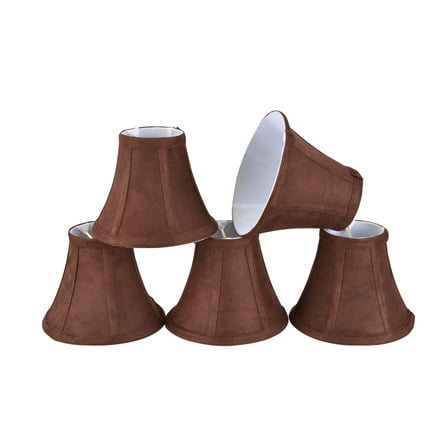 Aspen Creative Corporation 6'' Suede Bell Candelabra Shade (Set of 5)