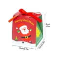 thumbnail image 2 of 10pcs Paper Packing Gift Boxes Bag Xmas Presents Favor Boxes Candy Box Ribbon Christmas Party Favors Packaging, 2 of 14