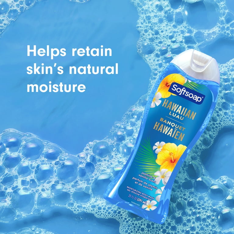 シャンプー LULUCOMS Softsoap Hawaiian Luau Moisturizing Body Wash, pH Balanced