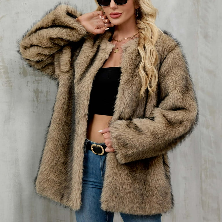 Convertible Faux Fur Tippet Coat 美品 herliptoConvertible Faux Fur Tippet Coat