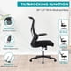 thumbnail image 4 of Yeshouse silla de oficina ergonómica de malla, respaldo alto con soporte lumbar, reposabrazos abatibles, cojín de 10 cm, inclinación 90°-120°, ideal para oficina y escritorio, 4 of 5