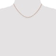 thumbnail image 2 of Auriga Fine Jewelry 14K Rose Gold 1.1mm Flat Cable Chain Necklace 16inch for Women, 2 of 6