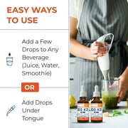 Sandhus Vitamin D3 K2 Drops for Adults | 5000 IU D3 Liquid, 120mcg K2 Supplement 1 Fl Oz (Pack of 2) | D3K2 Supports Superior Absorption, Energy, Immune, Muscle Health for Men & Women