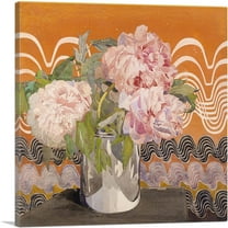 ARTCANVAS Peonies 1920 Canvas Art Print by Charles Rennie Mackintosh - Size: 18" x 18" (0.75" Deep)