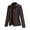 Coffee, variant on Women's Faux Leather Moto Jacket Short Coat Biker Style Casual Outerwear Solid Color Zippered Front with Stand Collar Edgy Street Look for Night Out,Black S