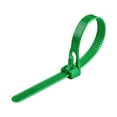 thumbnail image 1 of Green Reusable Nylon Cable Ties With Buckle Lock Adjustable Zip Ties For Organizing Cables Wires Decorations Garden Plants Heavy Duty Weather Resistant Pack Of 100 Multi-Color, 1 of 5