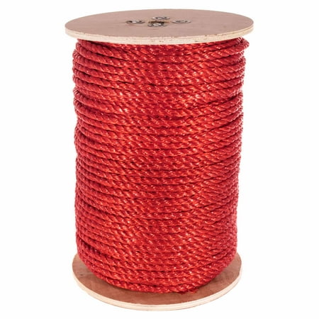 

GOLBERG 3 Strand Twisted Polypropylene Rope with Many Size Color and Length Options - to Moisture s Oil and - Use in the Water / Marine / Nautical or on Land