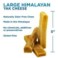 thumbnail image 5 of Best Bully Sticks Himalayan Yak Cheese for Dogs, Large 3 Pack - Natural Yak Chews for Dogs - Lactose Free Odor Free - Long Lasting Dog Chews, 5 of 6