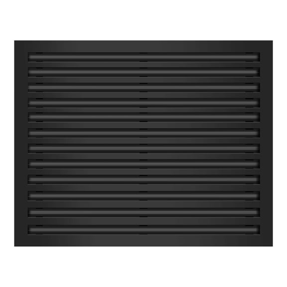 BUILDMART - 30x24 Modern AC Vent Cover - Decorative Black Aluminum Air Vent - Standard Linear Slot Diffuser - Heating and Cooling Register Grille for Ceiling, Walls & Floors - Texas Buildmart