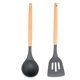 thumbnail image 1 of Juego de 2 utensilios de cocina de madera y silicona, juego de utensilios de cocina antiadherentes y resistentes al calor, utensilios de cocina, 1 of 5