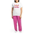 thumbnail image 4 of CafePress - Bride Hawaiian Tropical Flowers Women's Light Paja - Women's Short Sleeve Print T-Shirt and Pants Light Cotton Pajama Set, 4 of 7