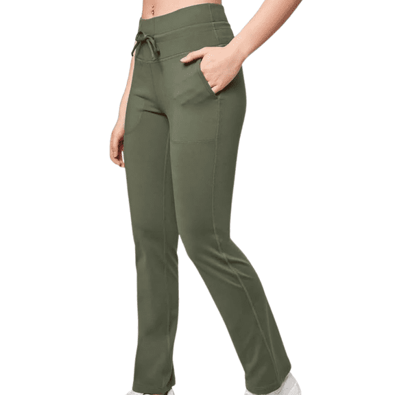 Mondetta High Rise Flare Pant, Thyme, Small