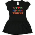 thumbnail image 3 of Inktastic I Love Trucks Girls Baby Dress, 3 of 5