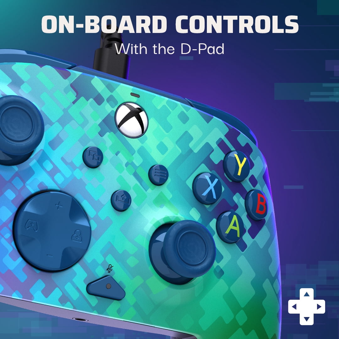 PDP REMATCH Advanced Wired Controller: Glitch Green For Xbox Series X|S, Xbox One, & Windows 10/11 PC