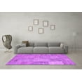thumbnail image 3 of Ahgly Company Indoor Rectangle Patchwork Purple Transitional Area Rugs, 3' x 5', 3 of 4