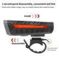 thumbnail image 6 of Nsxcdh Solar Bike Headlight with Horn,USB and Solar Charging,130 dB Alert 3 Light Modes,Water Resistant Night Cycling,Sports, 6 of 9