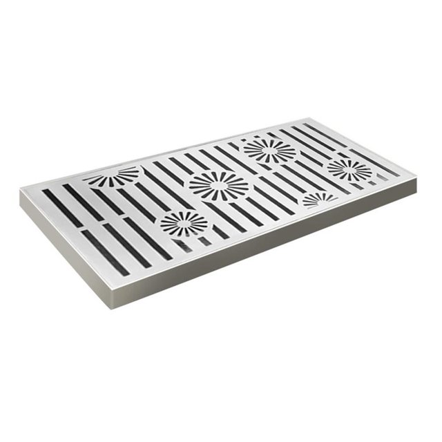 Grille de Vidange en Acier Inoxydable Durable : Solution Extérieure Élégante et à Débit Rapide!