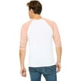 thumbnail image 3 of Bella + Canvas Unisex Jersey 3/4 Sleeve Baseball Tee C3200, 3 of 3