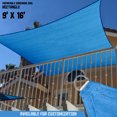 thumbnail image 1 of Sunshades Depot 9' x 16' Sun Shade Sail Rctangle Permeable Canopy Blue Custom Size Available Commercial Standard, 1 of 6