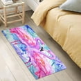 thumbnail image 5 of GZHJMY Watercolor Flamingoes Bathroom Rugs Bath Mat 39 x 20 Inch Non-Slip Extra Soft and Absorbent Shaggy Bath Carpet for Tub, Shower, Bathroom Carpet Runner, 5 of 7