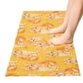 thumbnail image 5 of Haosy Cute Orange Cat Bathroom Rugs Non Slip Absorbent Soft Plush Quick Dry Bath Mat, 39"x20", 5 of 8