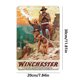 thumbnail image 2 of Placa de Metal Vintage de hierro, pintura Rectangular de vaquero del lado oeste, decoración de pared, 20x30cm, 2 of 9