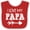Red and White, variant on Inktastic I Love My Papa with Arrow Boys or Girls Baby Bib