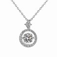 thumbnail image 1 of Collar colgante de moissanita yuxing en plata de ley S925 modelo 13199, 1 of 3