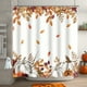thumbnail image 4 of Cortina impermeable de ducha con ganchos - Tela de poliéster engrosada para uso en baño, hotel y bañera - 180x180 cm Rosa Blanco Amarillo, 4 of 6