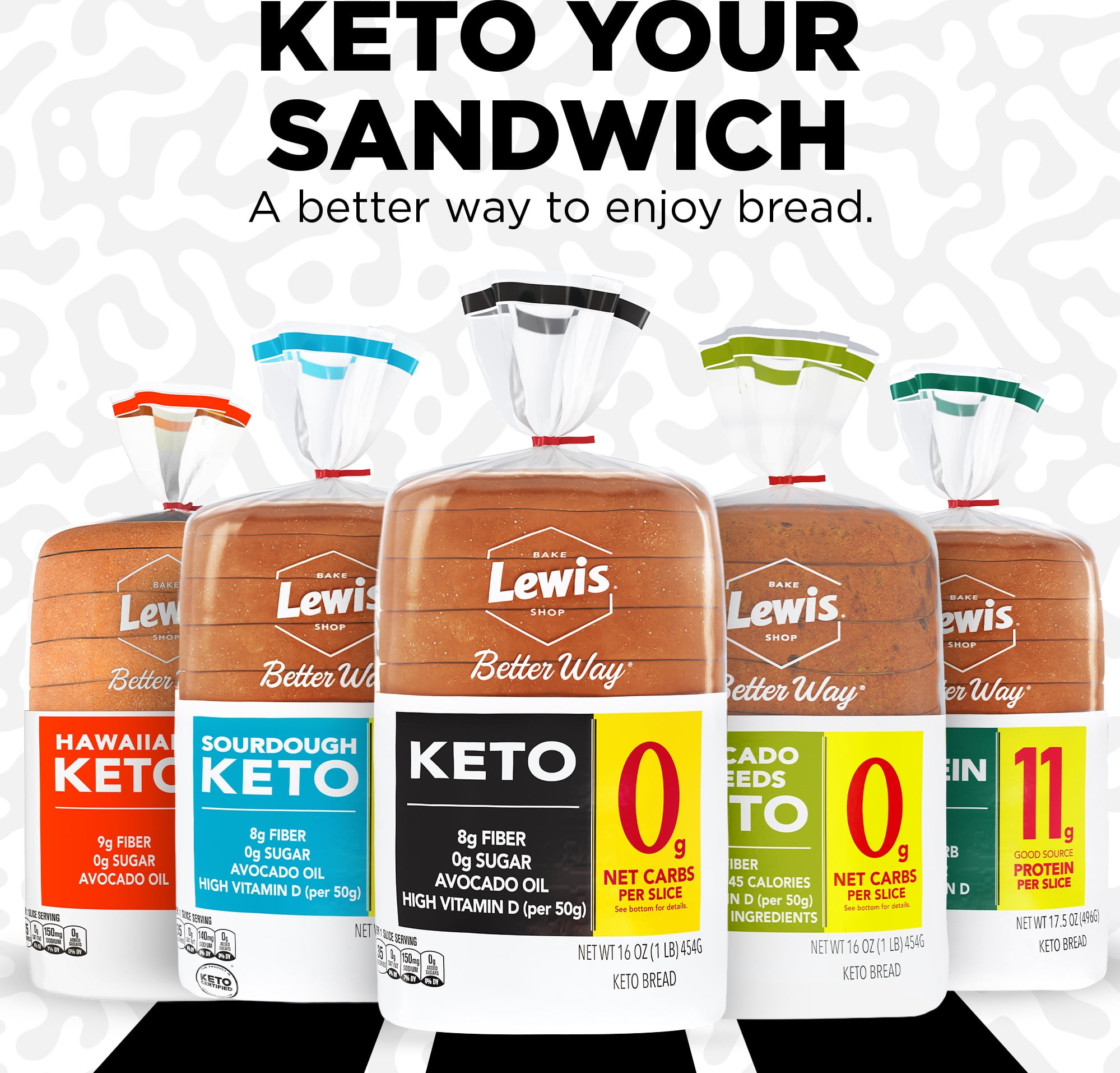 Lewis Bake Shop Better Way White Keto Bread, 16 oz